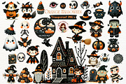 Cute Watercolor Orange Halloween PNG, a Seasonal Illustration by Nicolle's Colorful Art (Thumbnail 1 of 6)