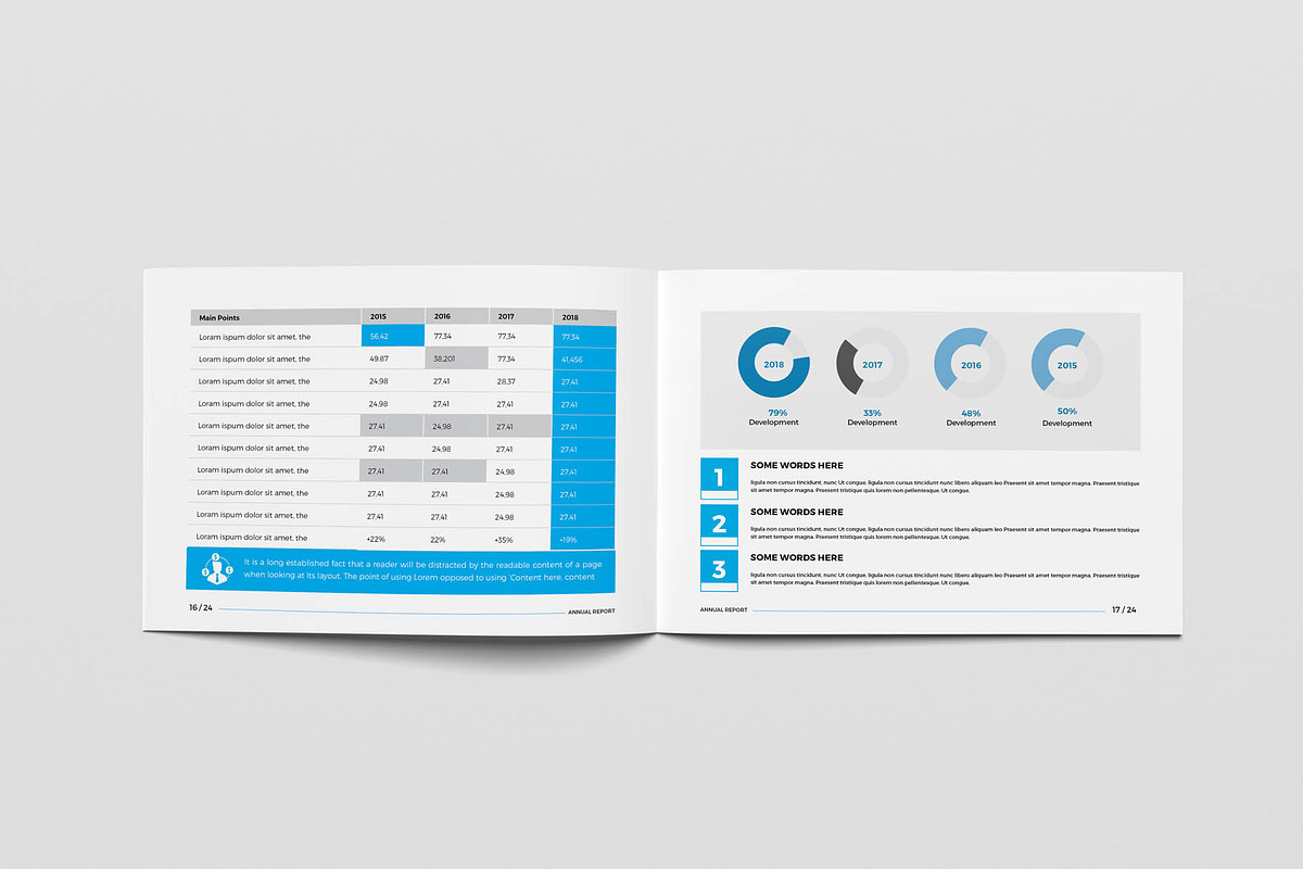 A5 Annual Report Brochure, a Brochure Template by New Lines (Photo 9 of 13)