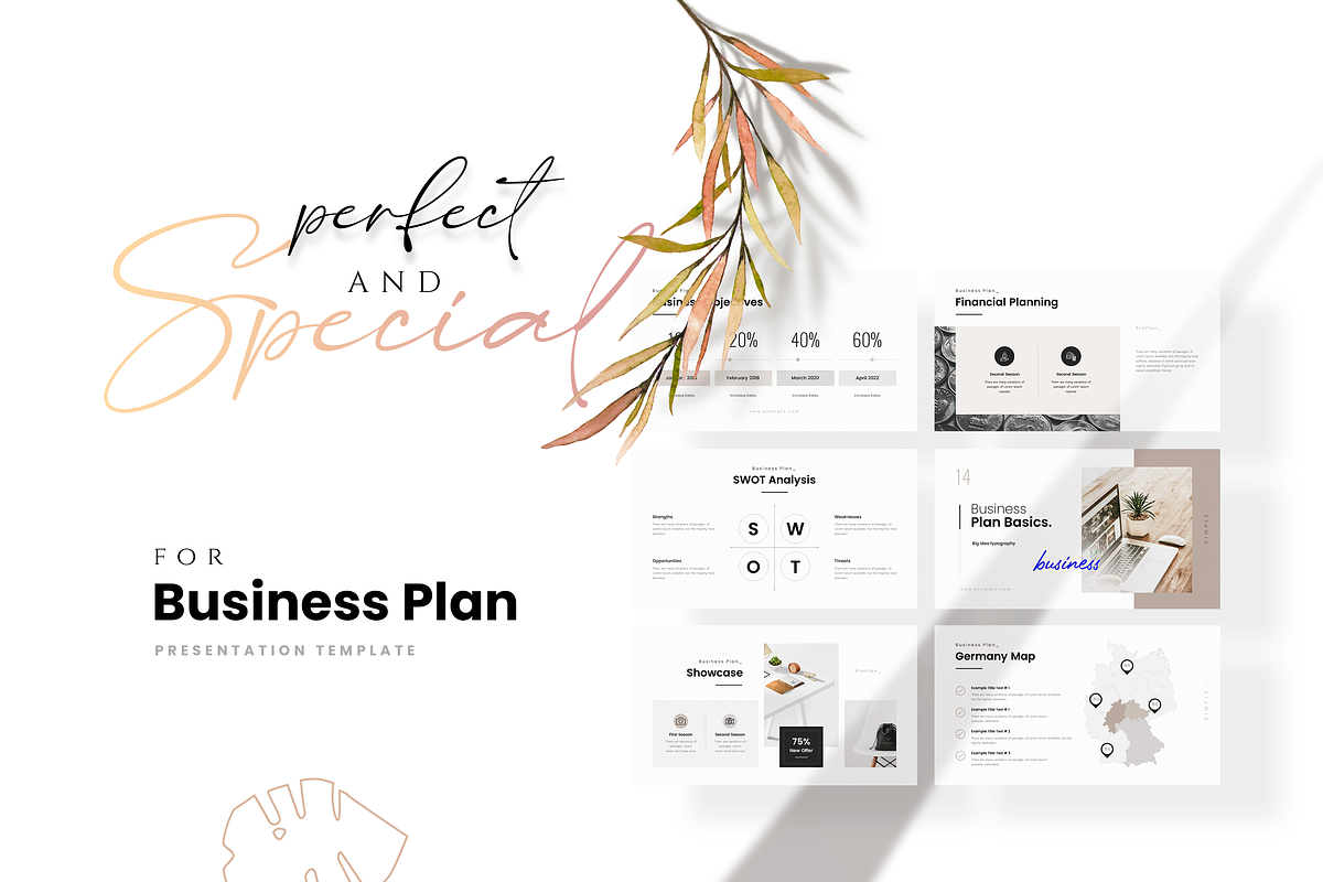 Business Plan PowerPoint Template, a Presentation Template by GoldenPixelStudio (Photo 2 of 27)