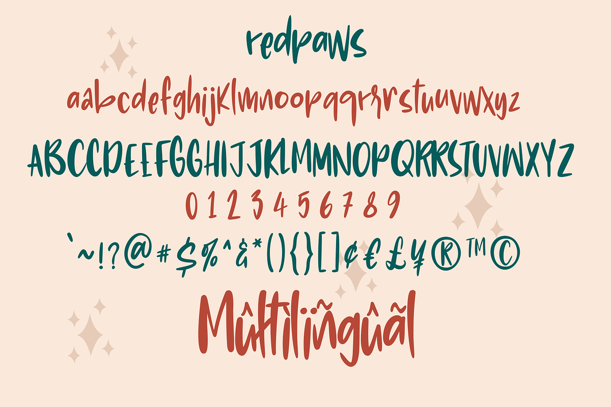 Redpaws Handwriting, a Script Font by 24Design Studios (Photo 6 of 6)