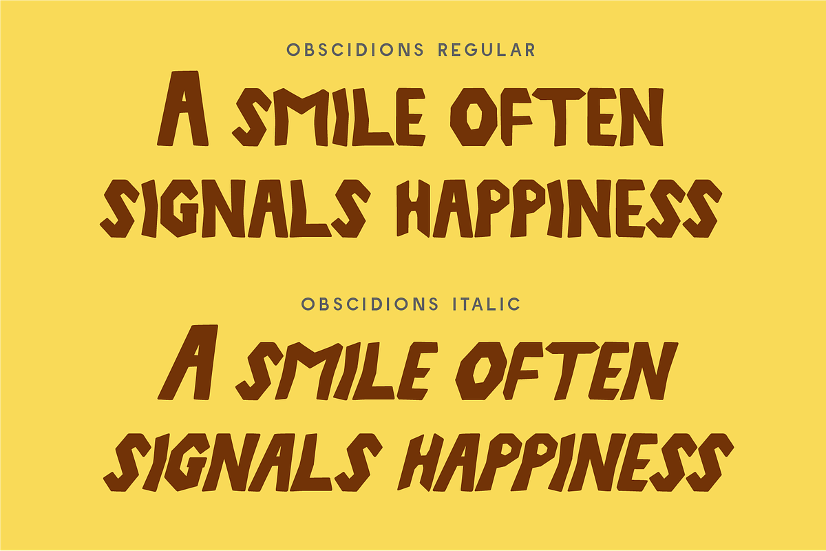 Obscidions - Stone Display, a Sans Serif Font by Indotype Foundry (Photo 6 of 10)