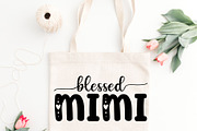 Blessed Mimi SVG, PNG Clipart, an Illustration by JoDitt Designs (Thumbnail 6 of 6)