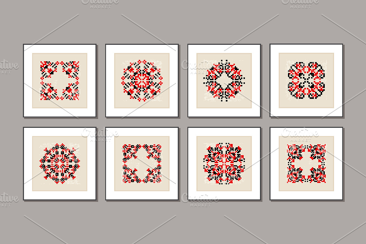 Folk Embroidery Printable Wall Art, a Background Graphic by C Design Studio (Photo 6 of 13)