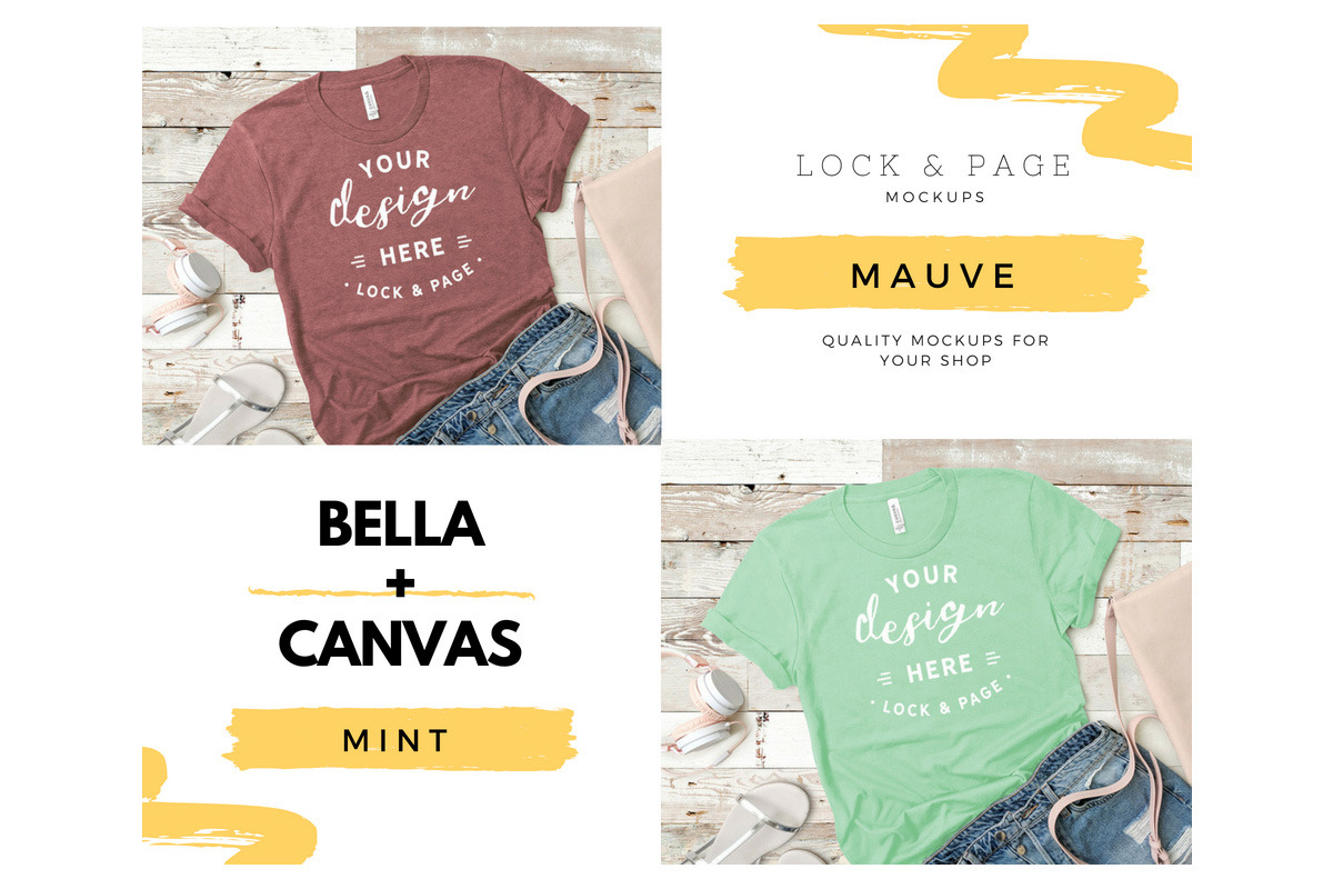 Bella Canvas 3001 Mega Bundle Mockup, a Shirt Mockup by lock and page (Photo 70 of 84)
