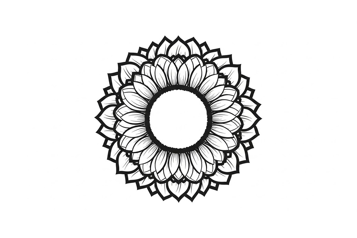 Floral Mandala Circle Frame Bundle, an Illustration by Gaye Art (Photo 19 of 51)