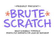 BRUTE SCRATCH – Scribble Display, a Handwritten Font by decographstud (Thumbnail 1 of 7)