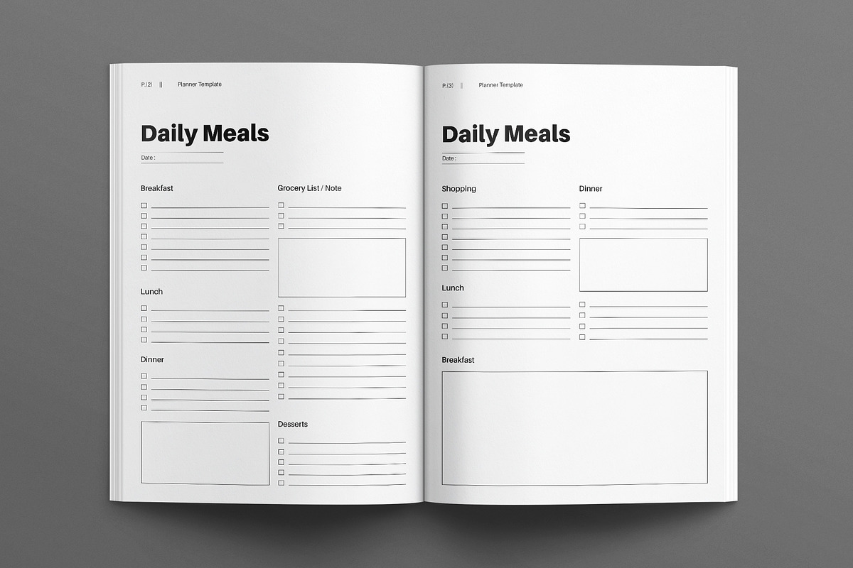 Planner Template, a Brochure Template by E-Type (Photo 2 of 7)