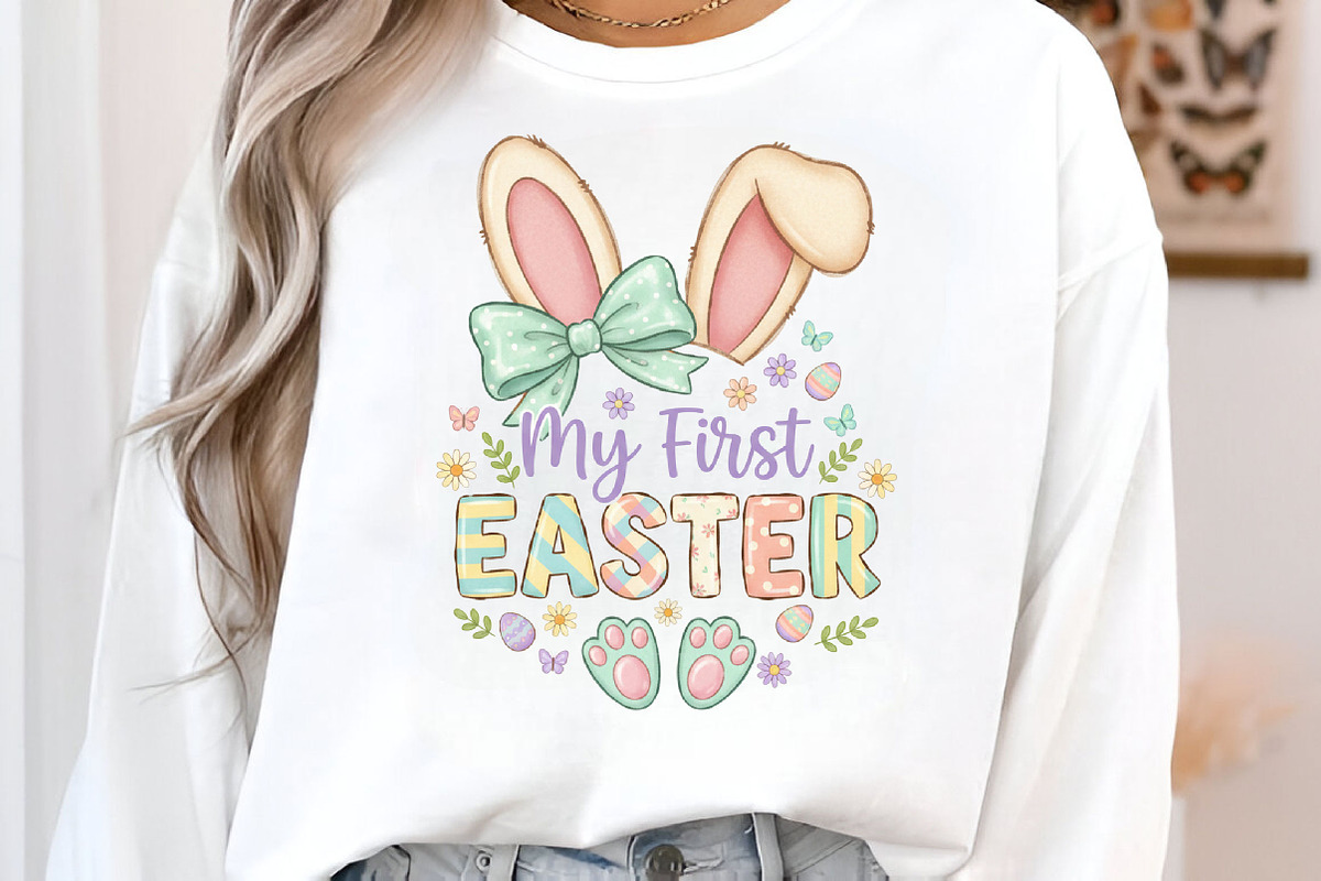 My First Easter Bunny Sublimation, an Illustration by Designking (Photo 5 of 6)