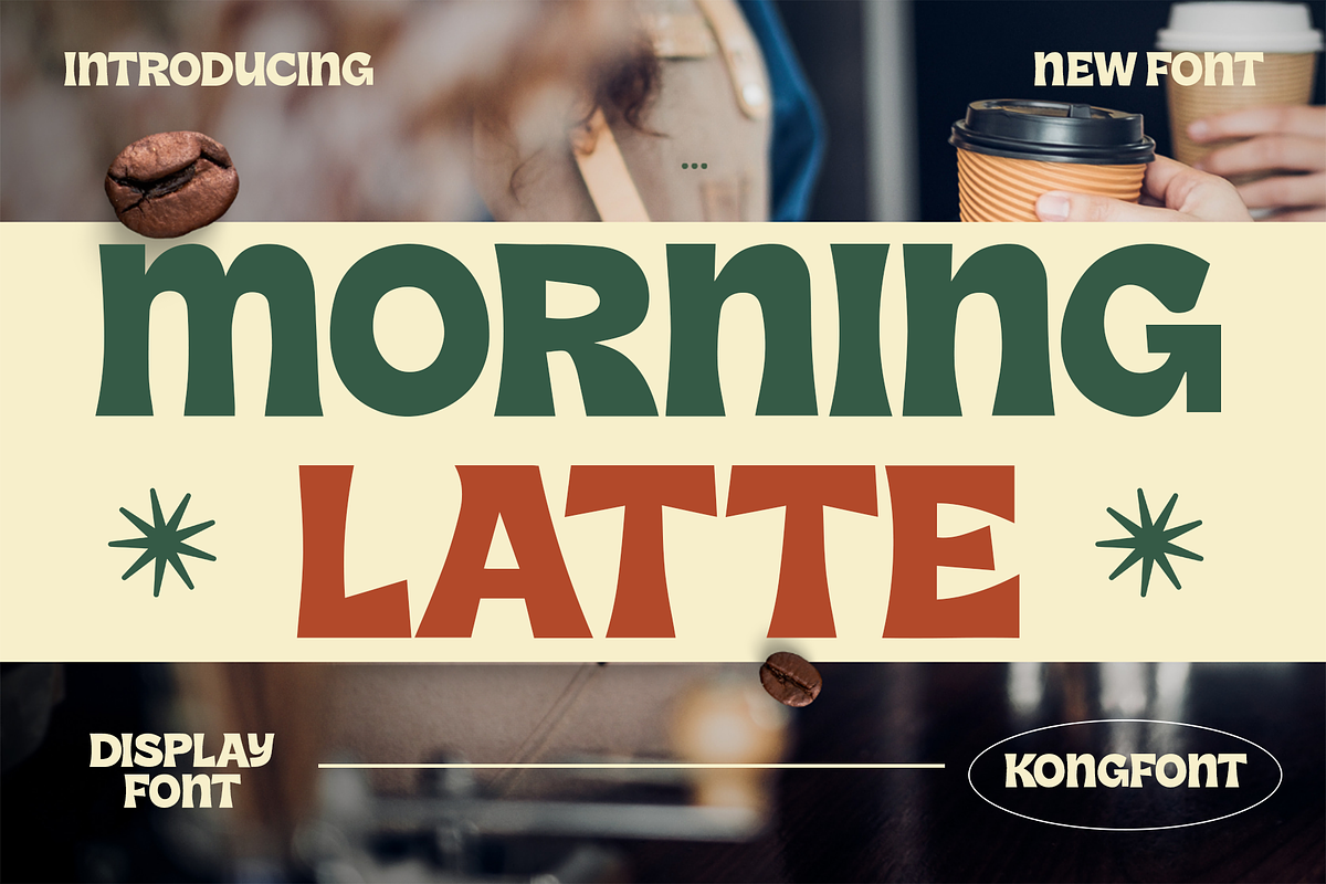 Morning Latte - Modern Display Font, a Serif Font by overlaytemplates (Photo 1 of 5)