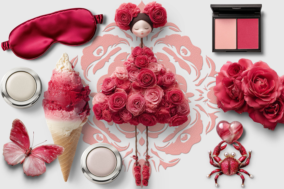 La Vie En Rose Realistic PNG Objects, an Object Graphic by Iconogenic (Photo 3 of 8)