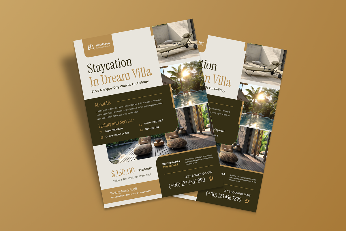 Luxury Villa Promotion Flyer, a Flyer Template by MMPixelCraft (Photo 5 of 5)