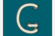 Neon tube font, an Object Graphic by 3D Graphics Shop (Thumbnail 6 of 38)