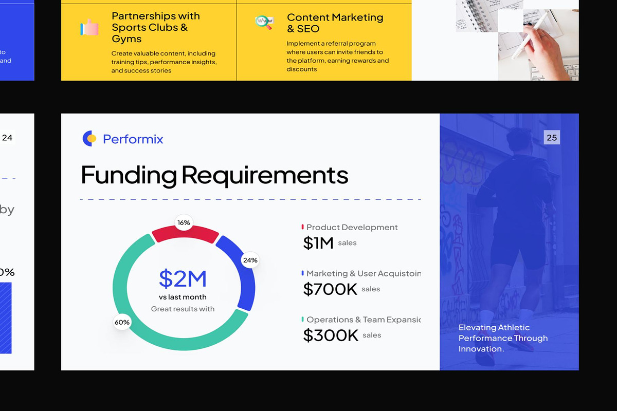Performix - Sports Pitch Deck KIT, an UI Kit Template by Creative Perspective (Photo 4 of 7)