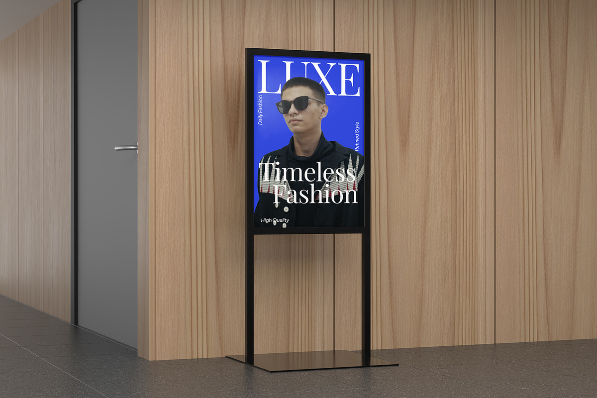 Vertical Indoor Ads Standee Mockup, an Advertising Mockup by Permadi Creative (Photo 3 of 5)