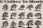 Windblown Tree Silhouette, an Object Graphic by Gfx_Store (Thumbnail 1 of 16)