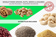 Foods Grains, Nuts & Seeds - PNG, a Food Illustration by Nurlan's shop (Thumbnail 2 of 7)
