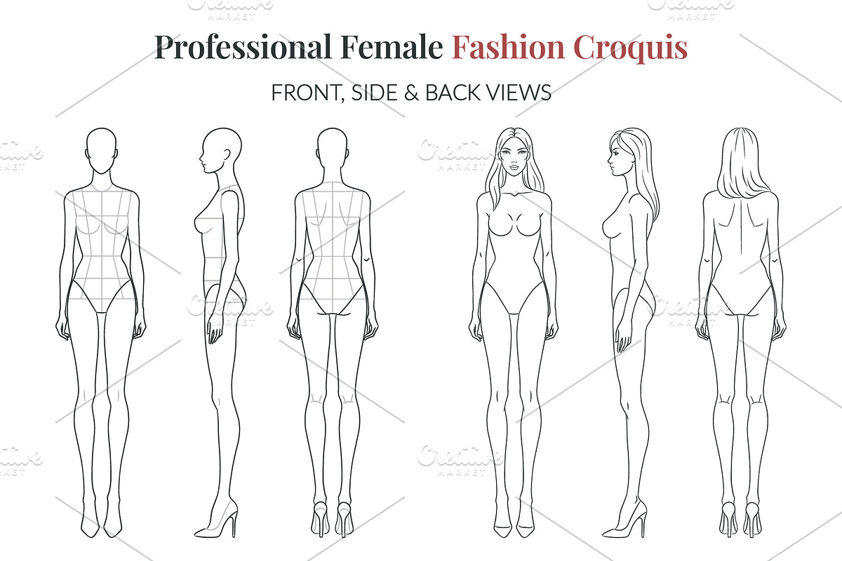 Female Fashion Croquis High Heels, a Person Illustration by Shorena Fashion Draws (Photo 2 of 8)