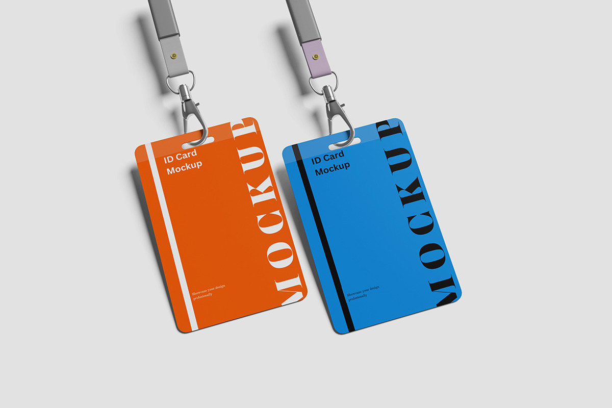 ID Card Mockup, an Advertising Mockup by Getdesign (Photo 2 of 5)