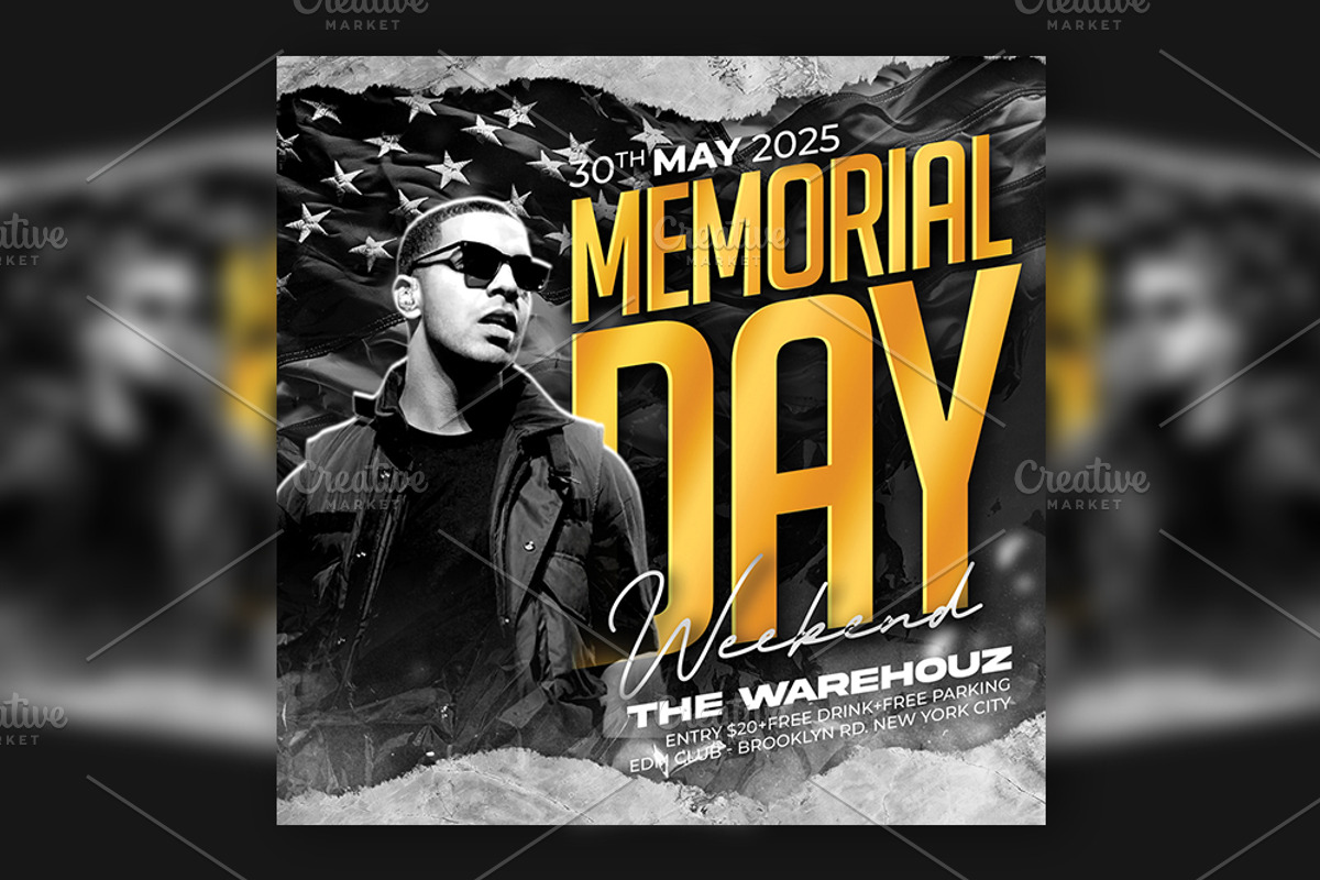 Memorial Day Flyer, a Flyer Template by Artonix (Photo 1 of 4)