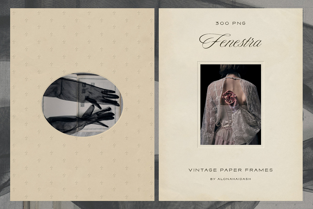Fenestra - Vintage Paper Frames, a Texture Graphic by alonahaidash (Photo 1 of 17)