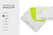 Minimal Invitation Card Mockup, a Product Mockup by graphypix (Thumbnail 2 of 4)