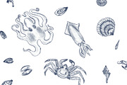 Seafood graphic bundle, an Animal Illustration by Lisa Mill (Thumbnail 7 of 7)