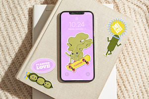 Suspicious Veggies - Vector Stickers