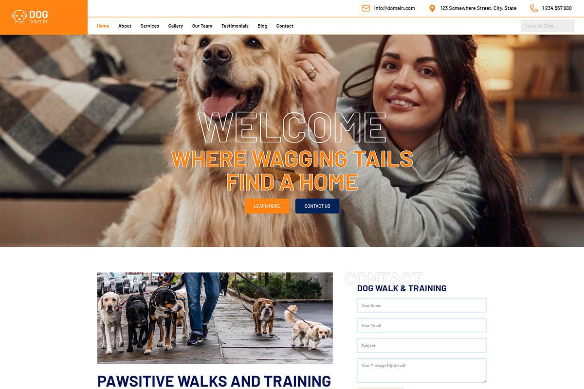 Dog Contest WordPress Theme - DogContest