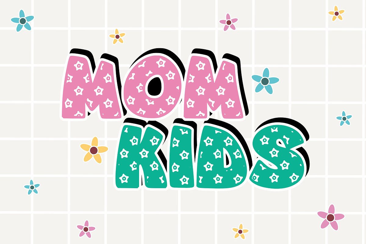 Simple Easter - Kids Font Types, a Font by KiddoGlyphs Studio (Photo 3 of 3)