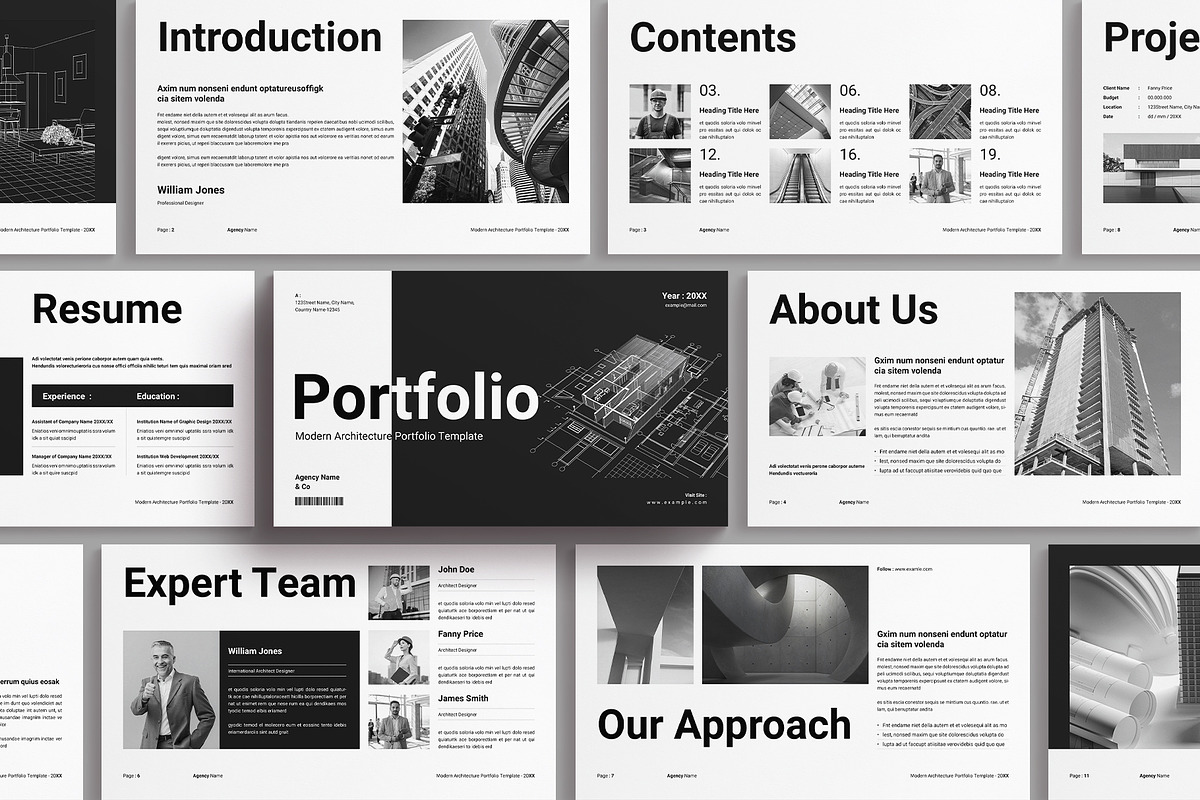 Architecture Portfolio Presentation, a Presentation Template by E-Type (Photo 1 of 6)