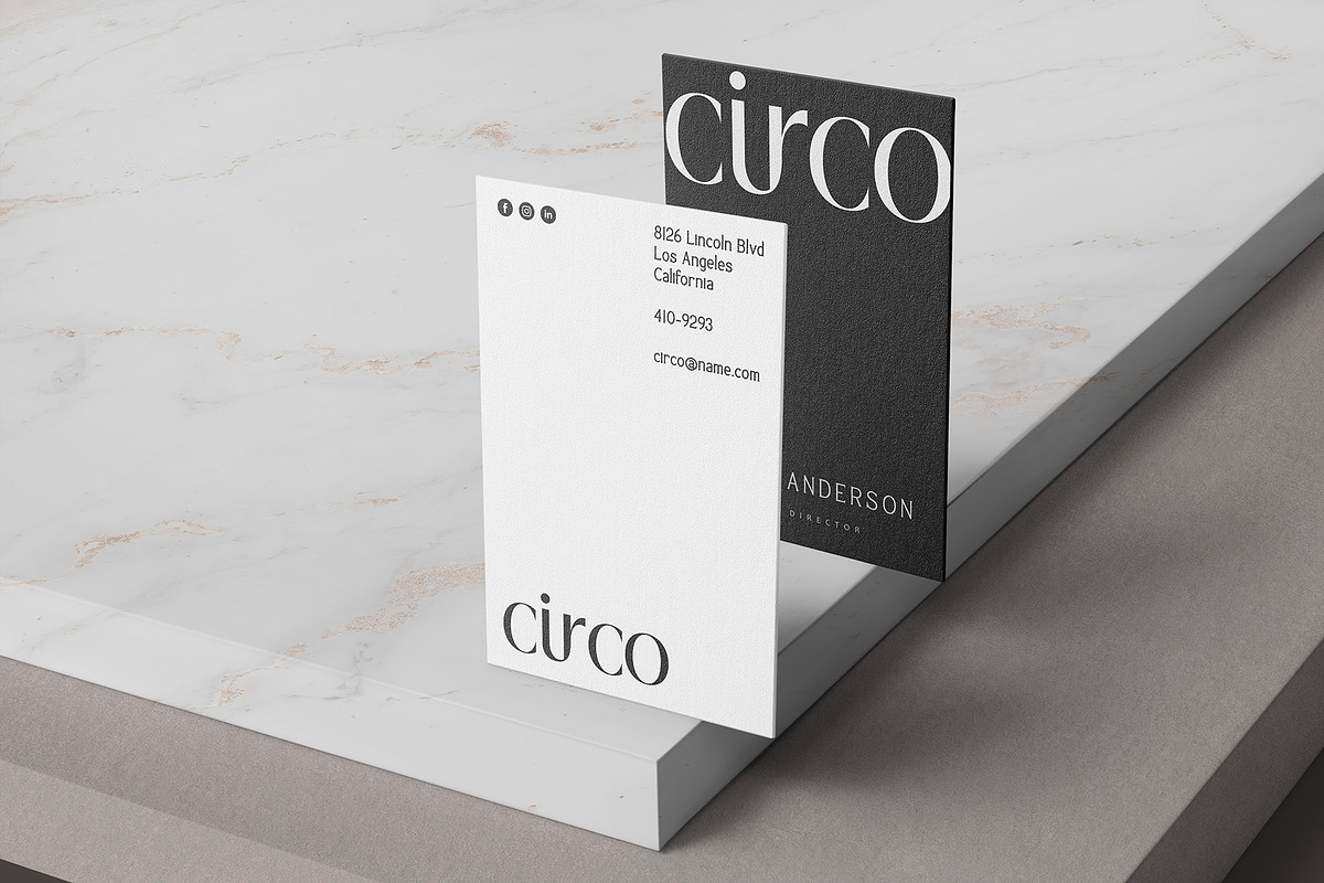 Vertical Business Card Mockup, a Product Mockup by GfxFoundry (Photo 7 of 9)
