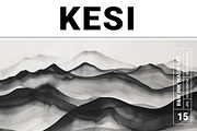 Kesi Co. B&W Ink Wash Art, a Texture Illustration by milatovar (Thumbnail 1 of 20)