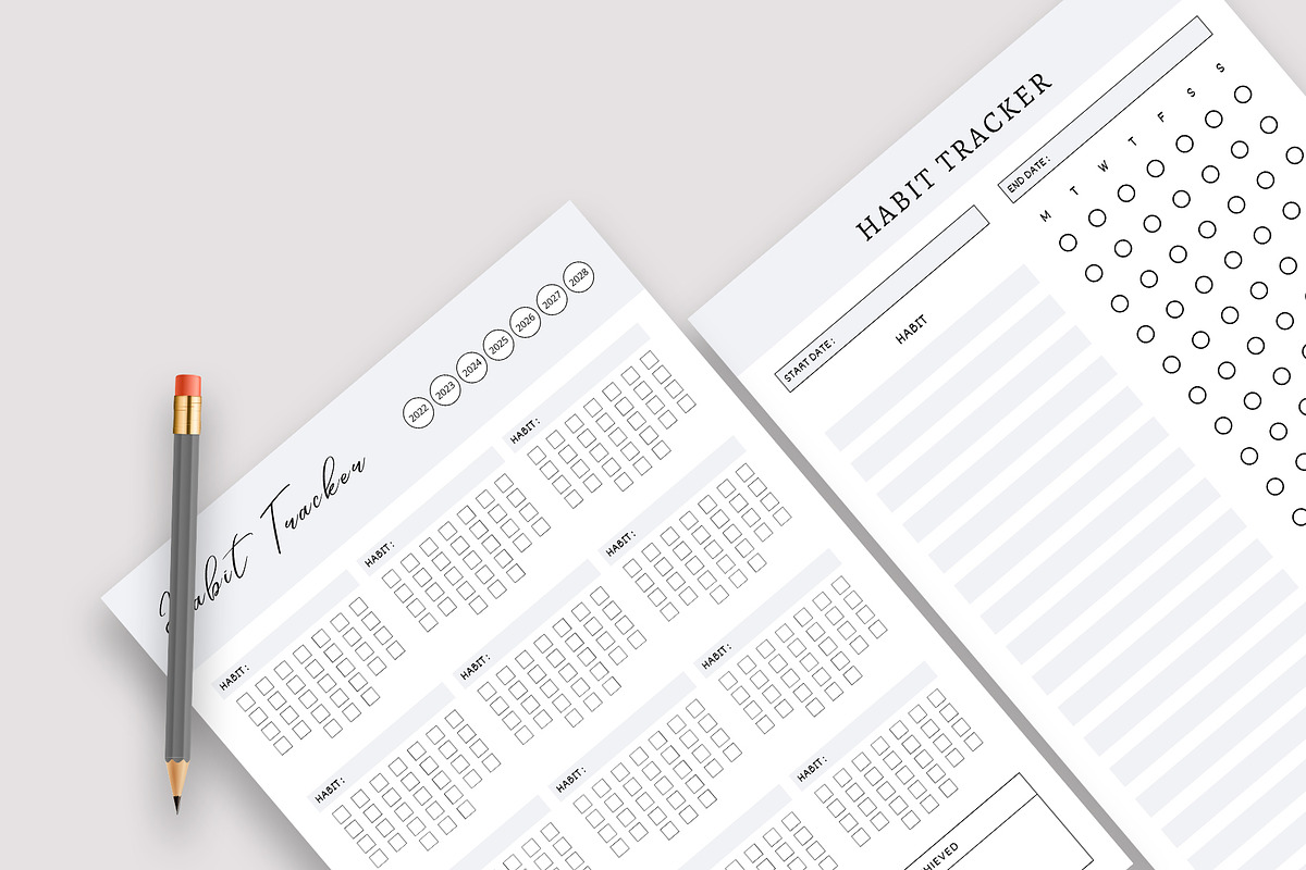 Canva Habit Tracker Bundle Pack, a Stationery Template by Design Zone (Photo 2 of 4)