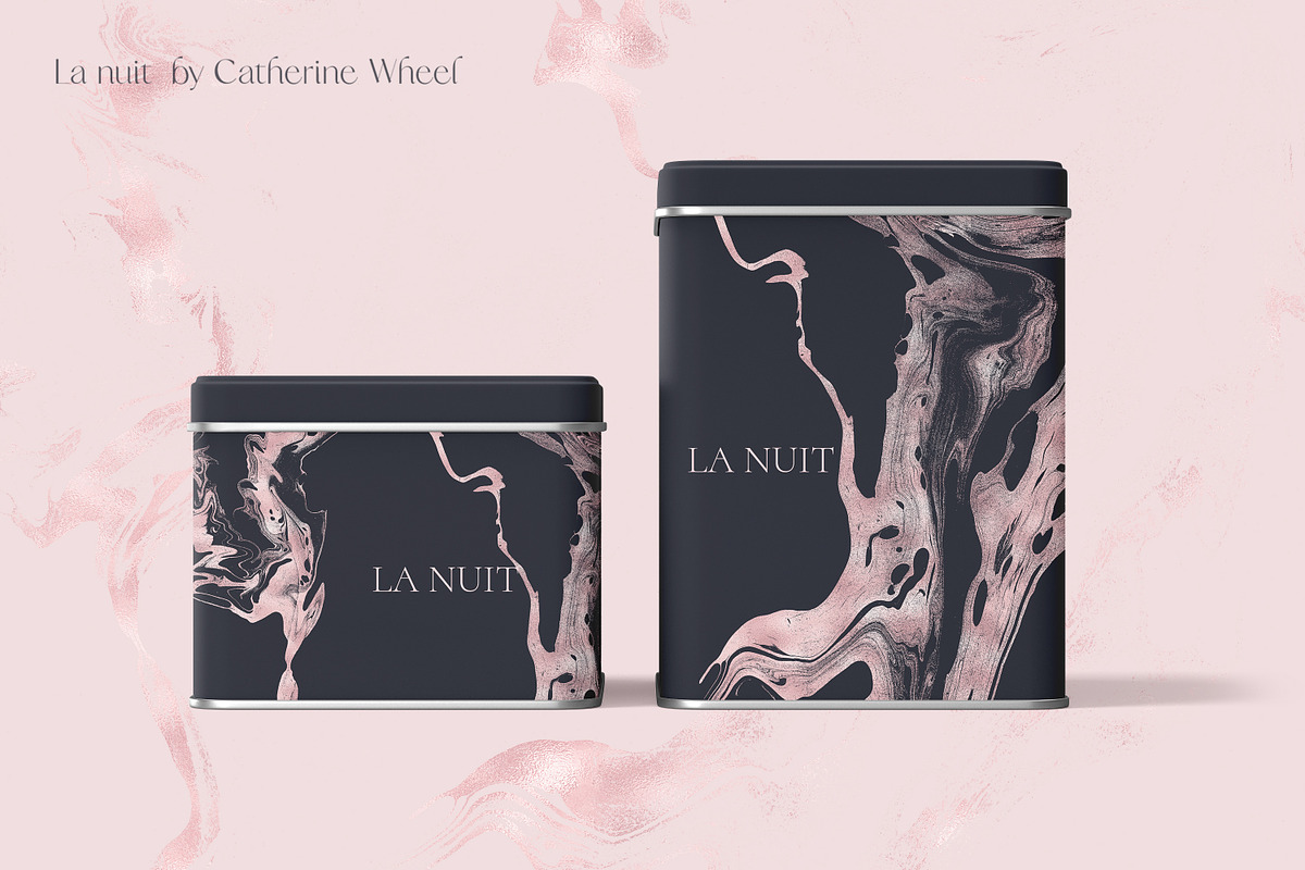 La Nuit Rose Gold Textures, a Texture Graphic by Vintage Digital Textures (Photo 5 of 12)