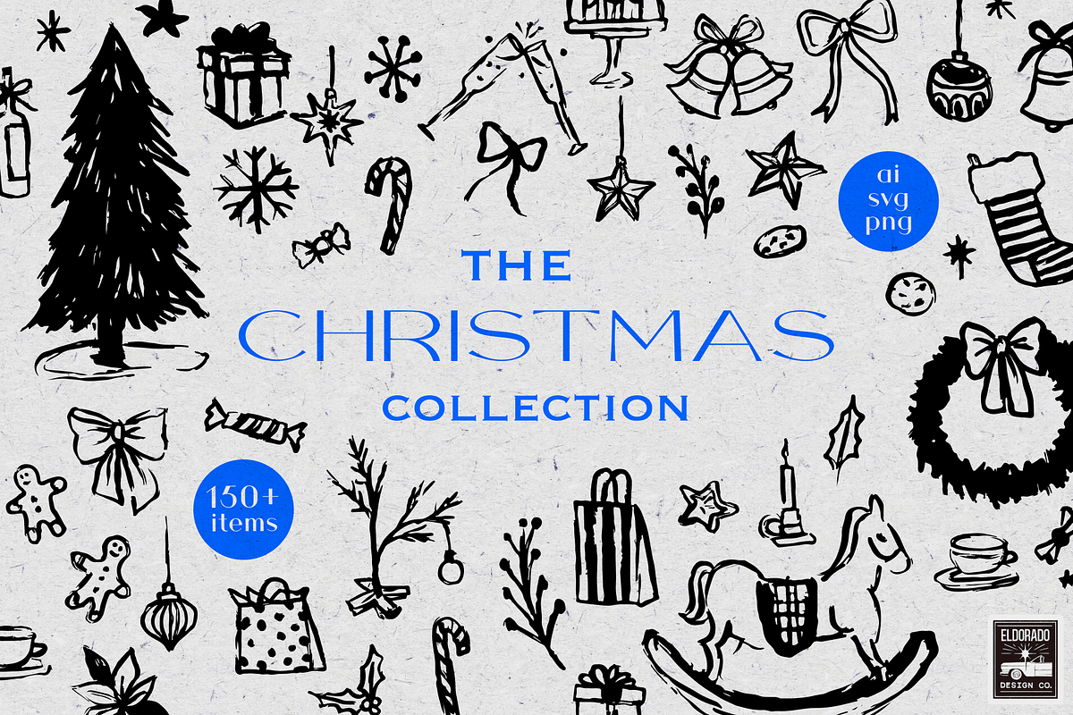Christmas Holiday Handmade Sketch, a Seasonal Illustration by Eldorado Design Co. (Photo 1 of 4)