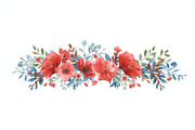 Spring Watercolor Flowers, an Illustration by jahid234 (Thumbnail 2 of 15)