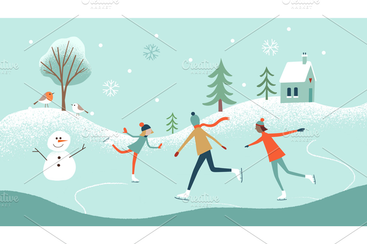 Winter illustration set, a Decorative Illustration by Olive & Mimosa (Photo 3 of 3)