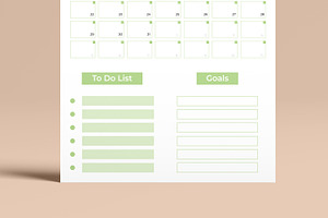 Monthly Planner Design Template