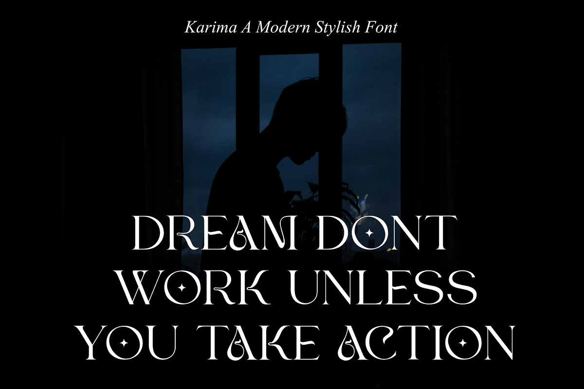 Karima A Modern Stylist Font, a Serif Font by zeenesia (Photo 9 of 20)