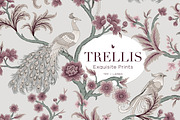 Botanical Chinoiserie Patterns, a Pattern Graphic by LEAFure (Thumbnail 1 of 13)