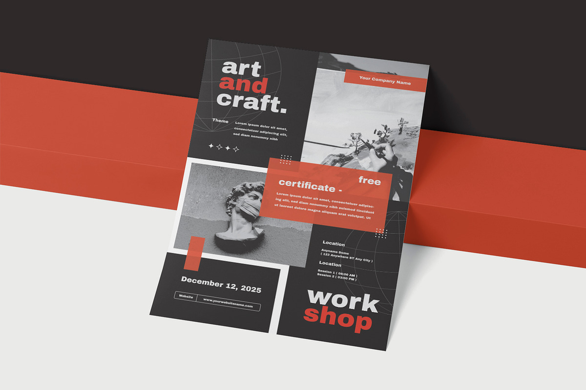 Art Craft - Flyer, a Print Template by VUNIRA (Photo 2 of 2)