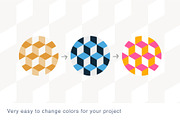 3D geometric patterns, a Pattern Graphic by Magnia (Thumbnail 7 of 8)