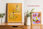 Tropical summer fruits vector bundle, an Object Graphic by MayBay Studio (Thumbnail 5 of 11)