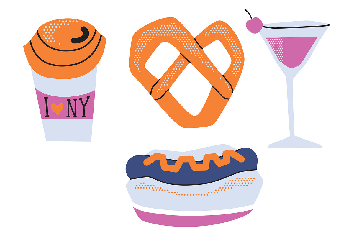 New York clipart SVG Manhattan Set, an Object Illustration by TanchaArt (Photo 4 of 7)