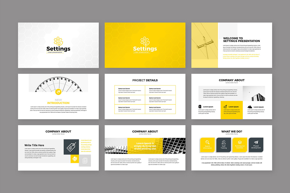 Setting Business PowerPoint Template, a Presentation Template by RsmBoutique2021 (Photo 2 of 5)