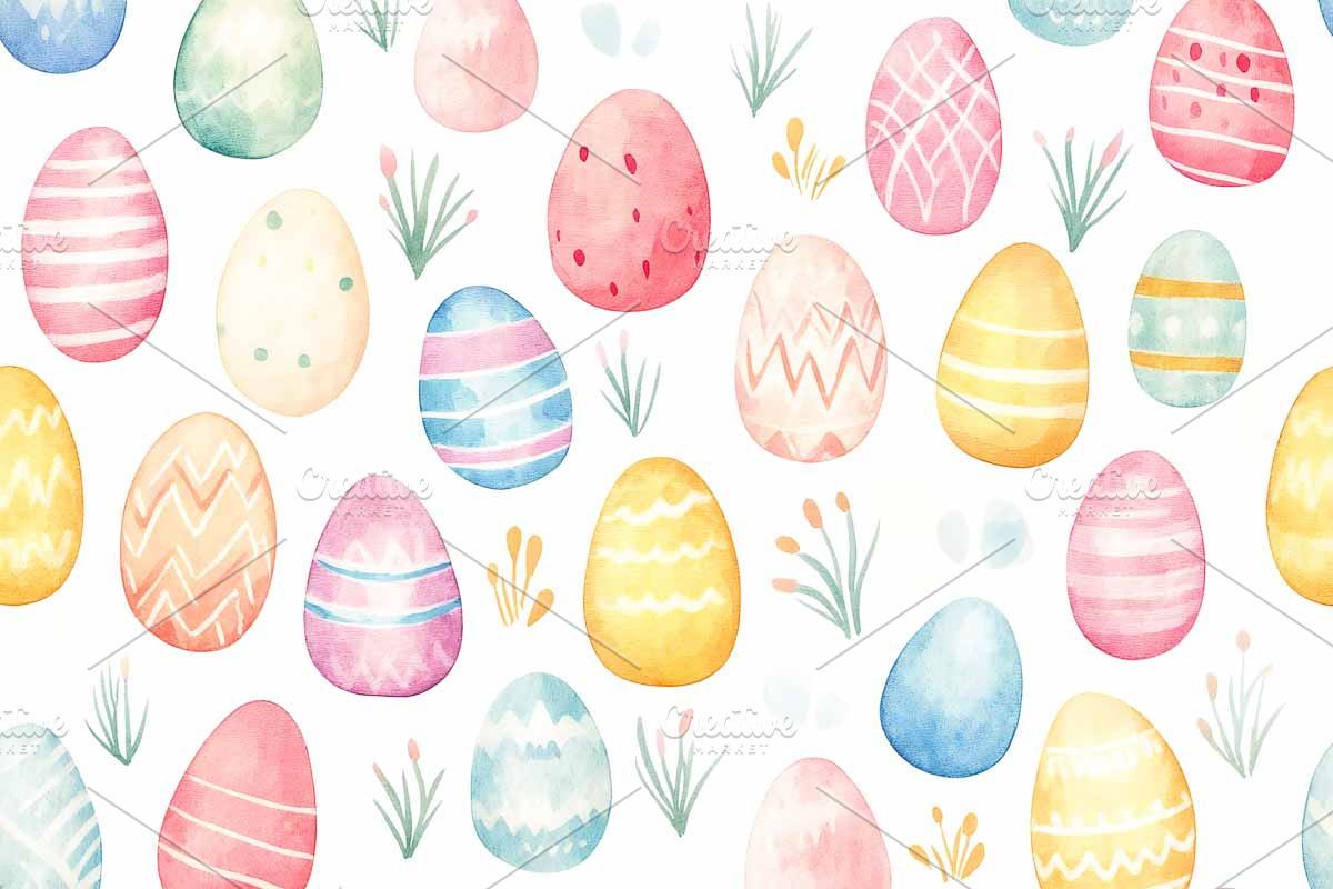 Spring Easter Watercolour, an Illustration by VetalStock (Photo 5 of 10)
