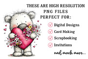 Mother's Day Teddy Bear Clipart, an Illustration by OK Design (Thumbnail 4 of 6)