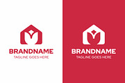 Tulip Home Simple Modern Logo, a Branding & Logo Template by Pray Art Design Studio (Thumbnail 1 of 2)