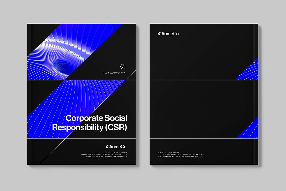 CSR Report Brochure Template, a Brochure Template by BrandPacks