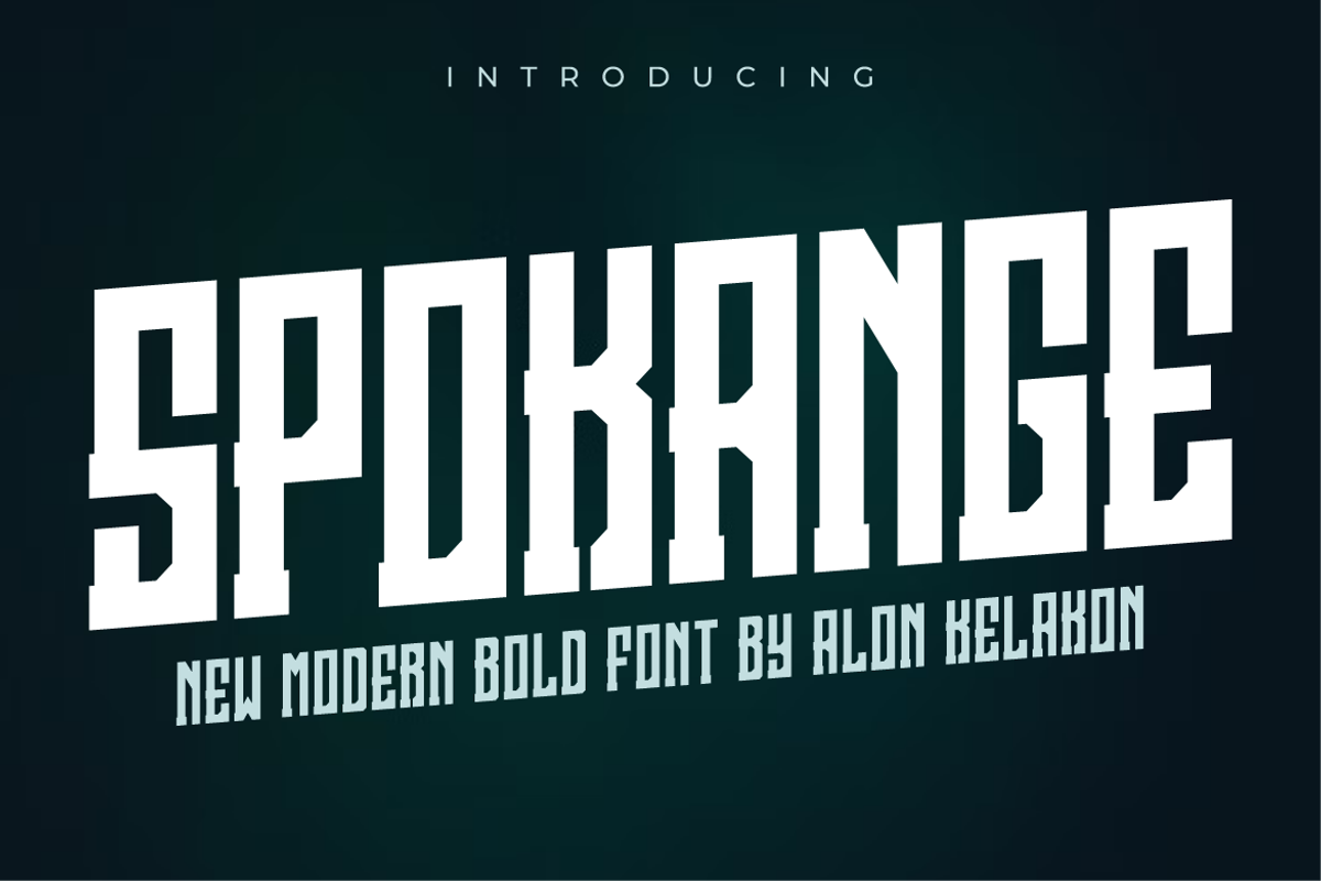 Spokange, a Serif Font by alon kelakon (Photo 1 of 5)